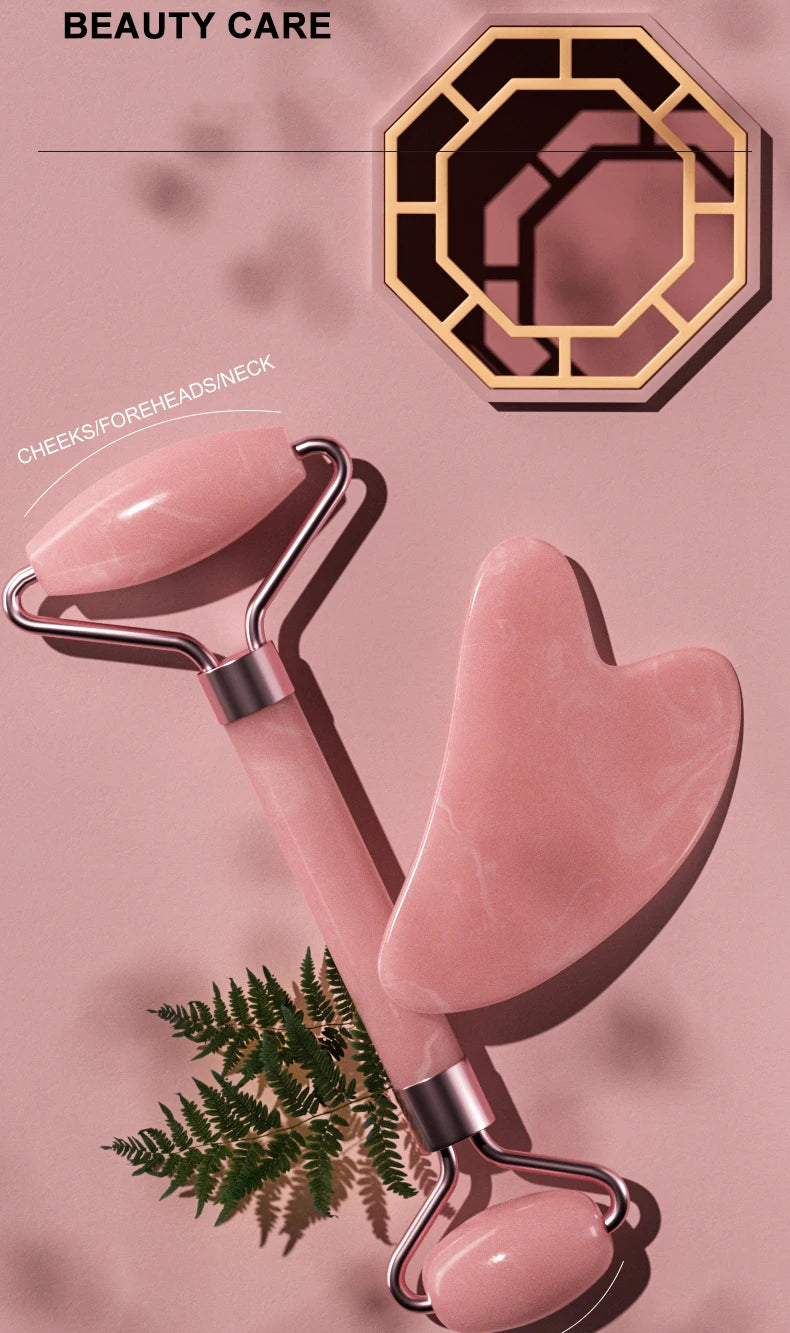 Gezichtsroller & Gua Sha Set – Huidverzorging