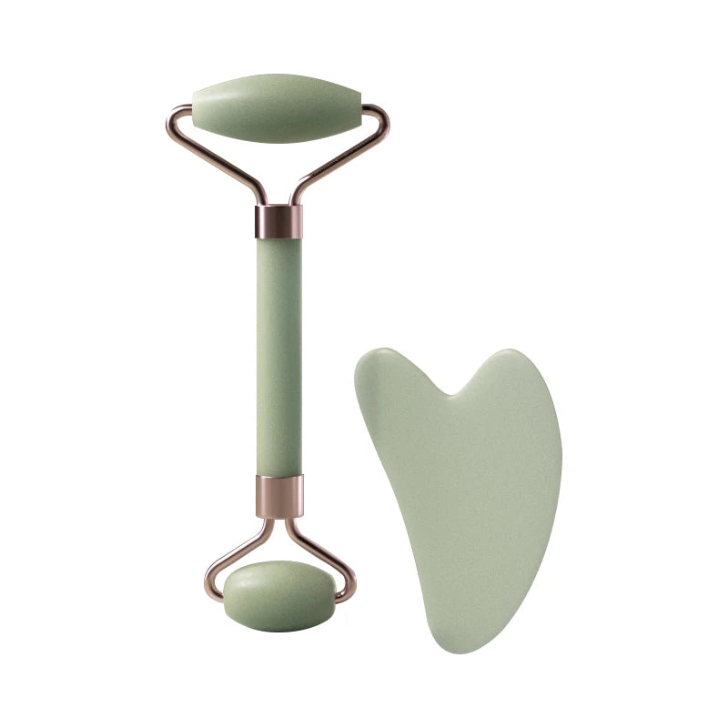 Gezichtsroller & Gua Sha Set – Huidverzorging