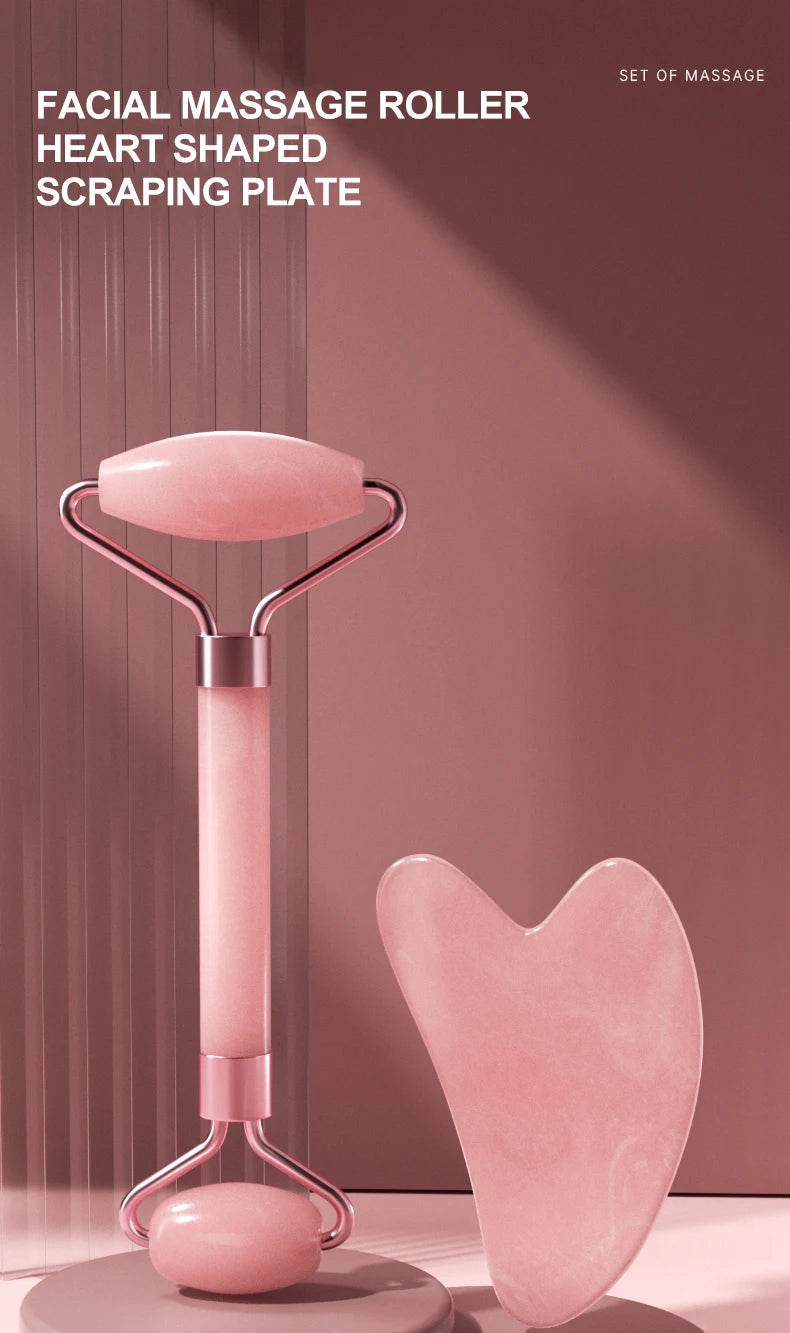 Gezichtsroller & Gua Sha Set – Huidverzorging