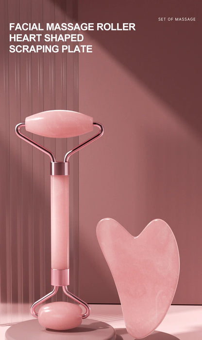 Gezichtsroller & Gua Sha Set – Huidverzorging