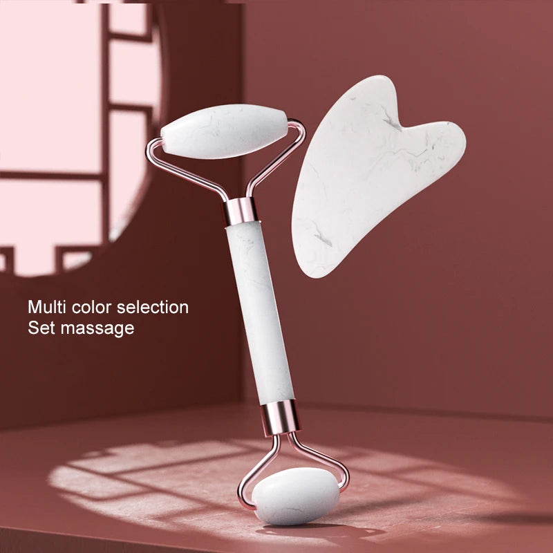 Gezichtsroller & Gua Sha Set – Huidverzorging