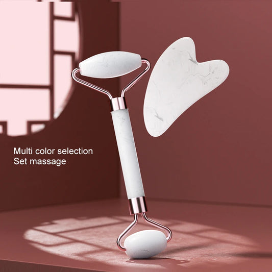 Gezichtsroller & Gua Sha Set – Huidverzorging