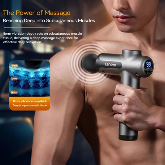 Draadloze Massage Gun – 8 Opzetstukken
