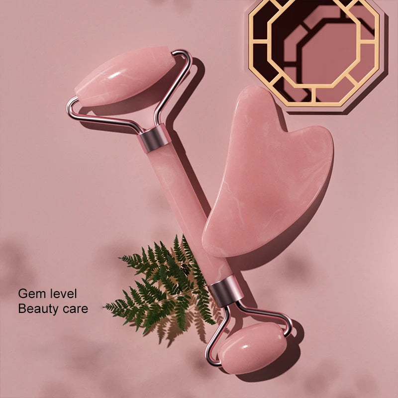 Gezichtsroller & Gua Sha Set – Huidverzorging