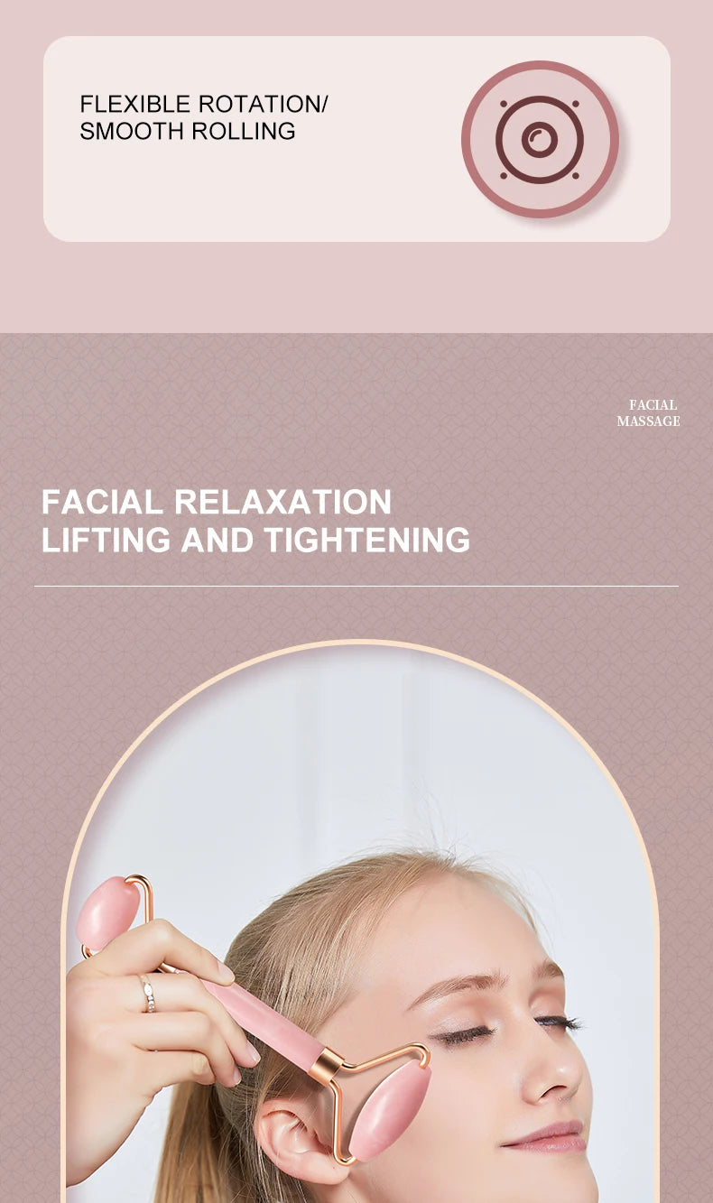 Gezichtsroller & Gua Sha Set – Huidverzorging