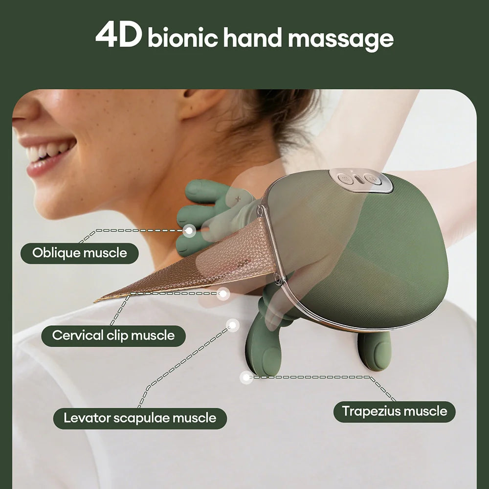 4D Nek- & Schoudermassage Apparaat – Draadloos