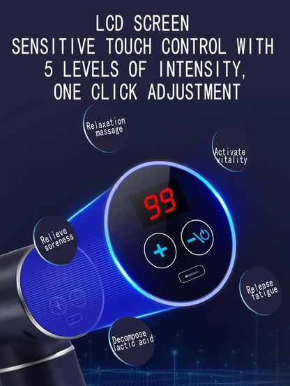 Professionele Fascia Gun – LED Touchscreen