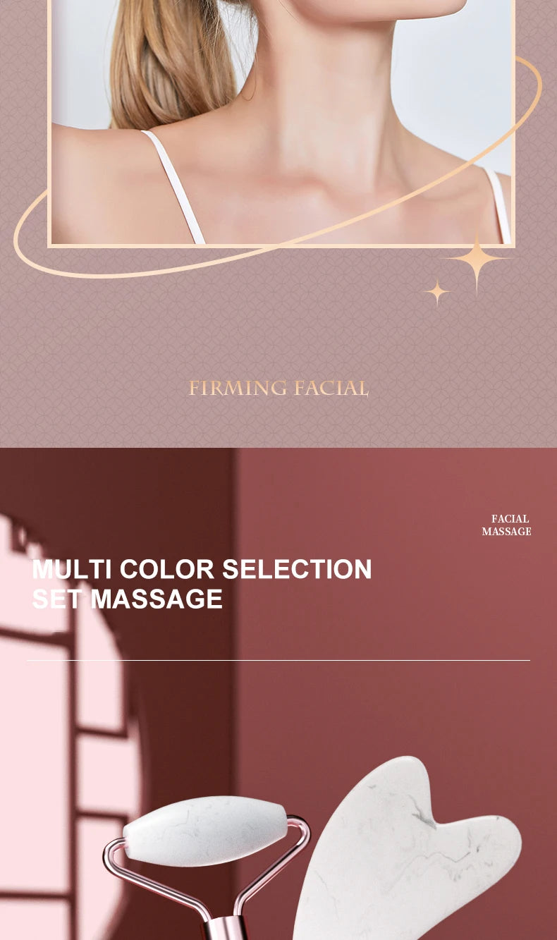 Gezichtsroller & Gua Sha Set – Huidverzorging