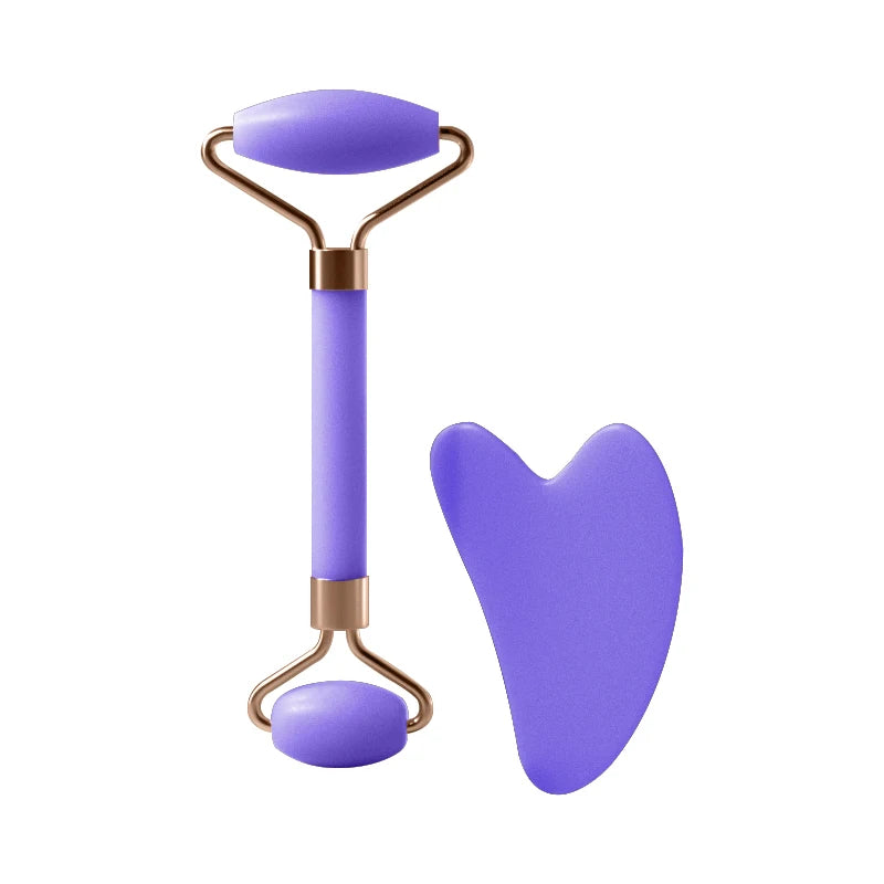 Gezichtsroller & Gua Sha Set – Huidverzorging